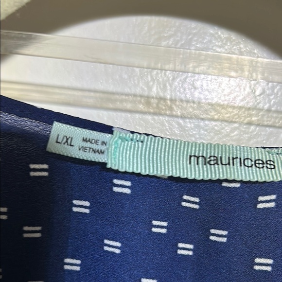 Maurices Blue Geometric Accent Cardigan - Picture 2 of 6